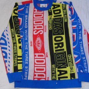 Adidas Originals Men's Scarf Knit Crew Sweatshirt Regular Fit XS X-Small ED6138
